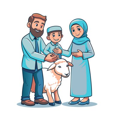 Kutsal Kurban El Adah İllüstrasyon