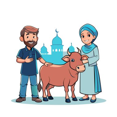 Kutsal Kurban El Adah İllüstrasyon