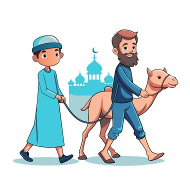 Kutsal Kurban El Adah İllüstrasyon