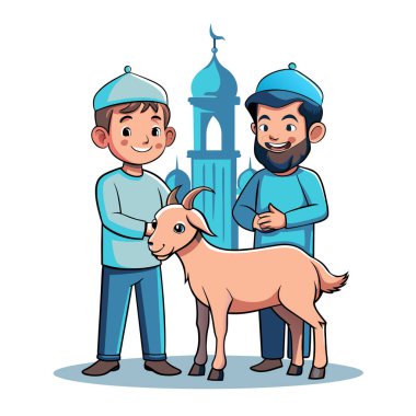 Kutsal Kurban El Adah İllüstrasyon