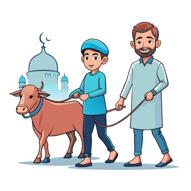 Kutsal Kurban El Adah İllüstrasyon