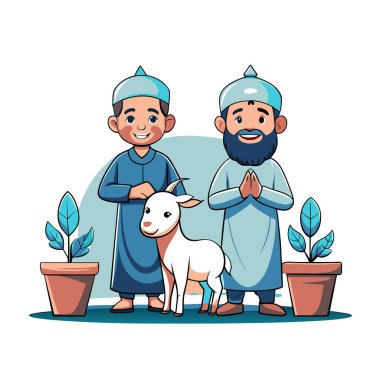 Kutsal Kurban El Adah İllüstrasyon