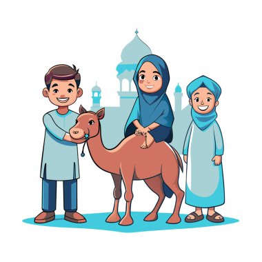 Kutsal Kurban El Adah İllüstrasyon