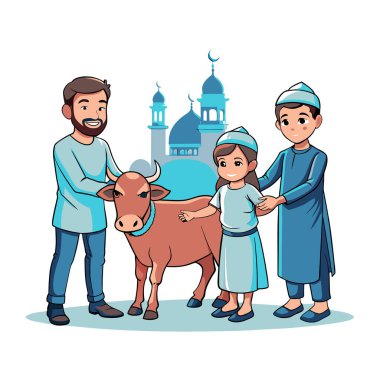 Kutsal Kurban El Adah İllüstrasyon