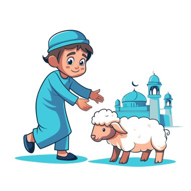 Kutsal Kurban El Adah İllüstrasyon