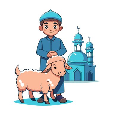 Kutsal Kurban El Adah İllüstrasyon