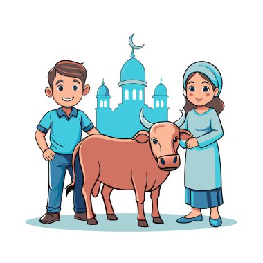 Kutsal Kurban El Adah İllüstrasyon