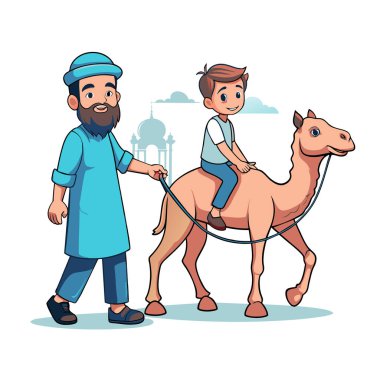 Kutsal Kurban El Adah İllüstrasyon