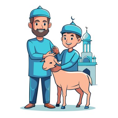 Kutsal Kurban El Adah İllüstrasyon