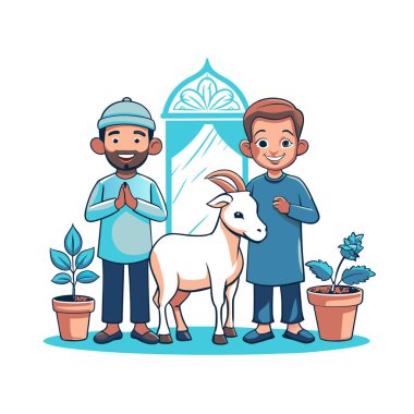 Kutsal Kurban El Adah İllüstrasyon