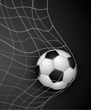 siyah zemin futbol topu