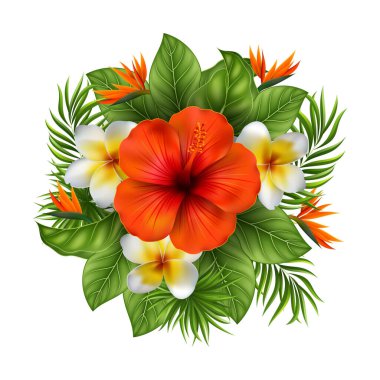 Çiçeklerin vektör illüstrasyonu