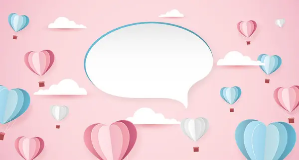 Kağıt biçiminde Sevgililer Günü arkaplanının vektör çizimi