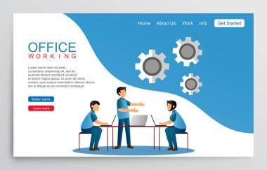 İş takım çalışma Office, ekip çalışması kavramı