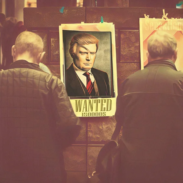 Busca Anuncio Para Presidente Estados Unidos Donald — Foto de Stock