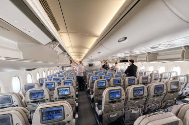 Emirlikler A380 uçak içi