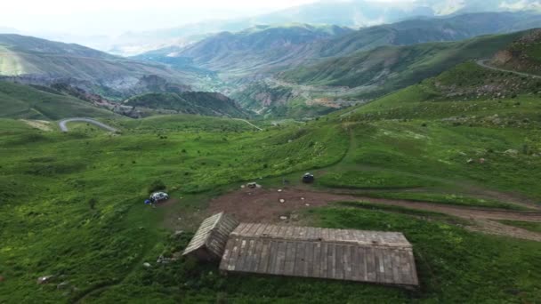 Selim Caravanserai Armenia Top View — Stok Video