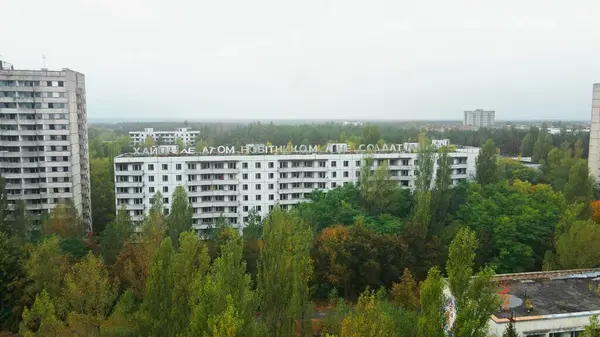 Şehrin parktaki hava görüntüsü.