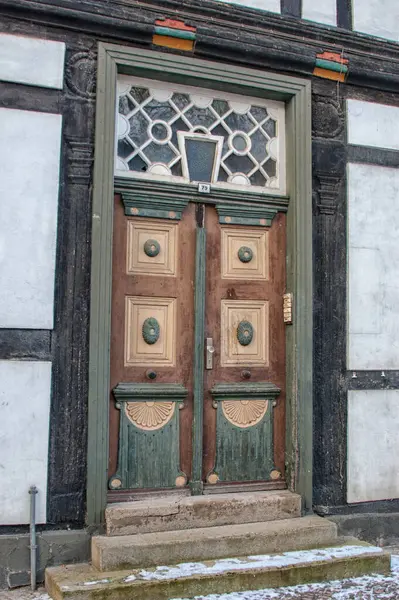 stock image Stroll through the medieval Hansa Town of Tangermnde, Germany, famous for its beautifully decorated half-timbered buildings, cobblestone streets, and rich historical charm that transports you back in time