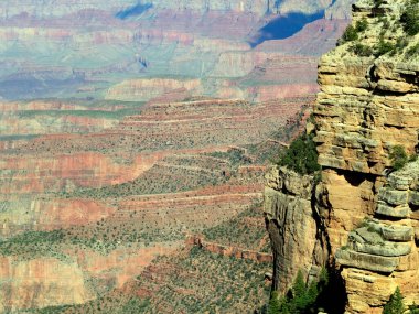 Büyük Kanyon Ulusal Parkı, Arizona, ABD 'nin Güney Halkası' ndan hayranlık uyandırıcı görüntüler. Dramatik uçurumlara, geniş manzaralara ve bu ikonik doğa harikasının nefes kesici güzelliğine hayran kaldım.