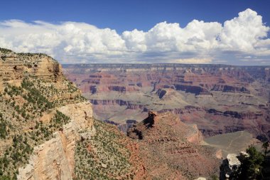 Büyük Kanyon Ulusal Parkı, Arizona, ABD 'nin Güney Halkası' ndan hayranlık uyandırıcı görüntüler. Dramatik uçurumlara, geniş manzaralara ve bu ikonik doğa harikasının nefes kesici güzelliğine hayran kaldım.