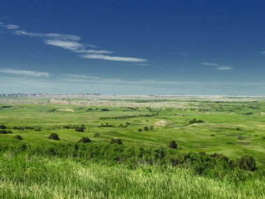 Badlands Ulusal Parkı manzarası, Güney Dakota, ABD