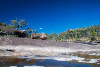 Bald Rock Creek in Girraween National Park, South East Queensland, Australia. This scenic spot features clear waters, granite boulders, and diverse flora, perfect for nature walks and outdoor exploration clipart