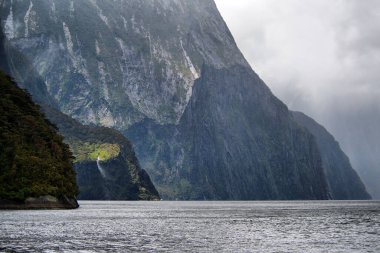 Sahne Milford Sound, Güney Adası, Yeni Zelanda