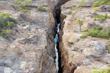Avustralya 'nın Cobbold Vadisi' ndeki Rocky Outback manzarası engebeli araziler, yüksek kaya oluşumları ve eşsiz, kurak bir manzaraya sahiptir. Bu ücra yer çarpıcı doğal güzellik ve macera sunuyor.