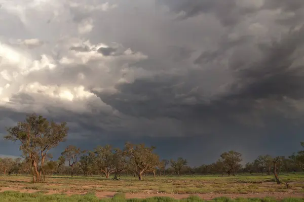 stock image closing in thunderstorm, Outback Australia