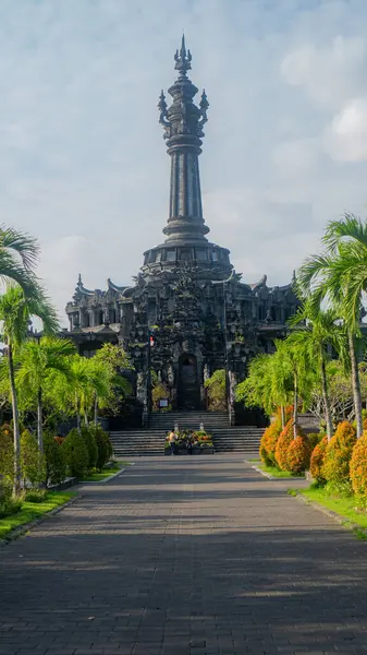 stock image Denpasar, the Bajra Sandhi monument in the park.