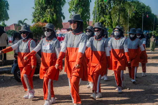 stock image Indonesian people celebrate Indonesia independence day with outdoor contest