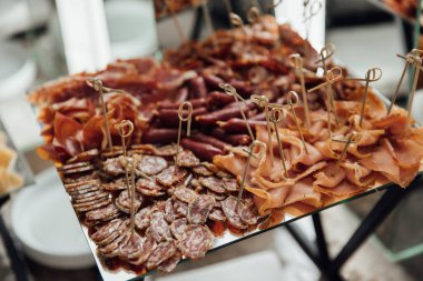 Mutfak mutfak büfe akşam yemeği yemek kutlama parti kavramı yemek Catering.