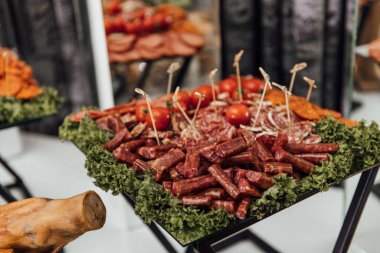 Mutfak mutfak büfe akşam yemeği yemek kutlama parti kavramı yemek Catering.