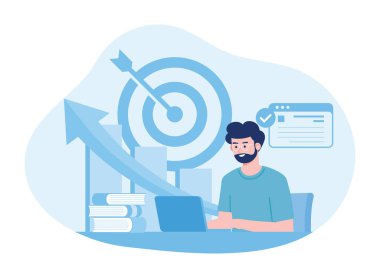 Bir adam büyüme çizelgelerini analiz etmeyi öğrenir.