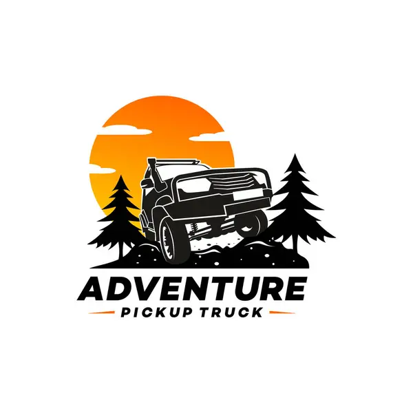 Klasik off-road macera vektör şablonu çizimi