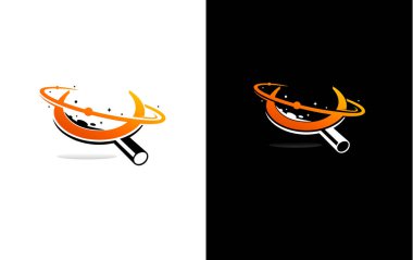 Arama logosu vektör illüstrasyon tasarımı