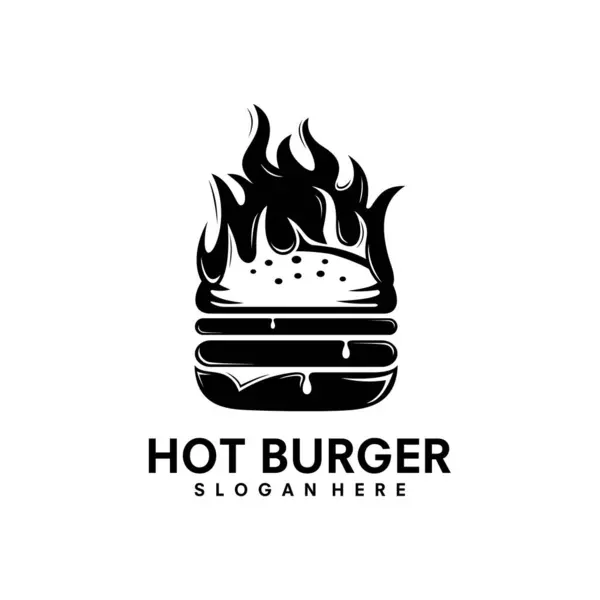 burger logo design vector illustration