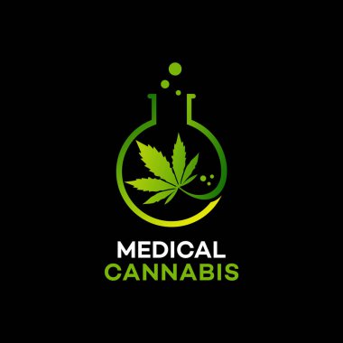 laboratuvar logosu tasarımı vektör illüstrasyonu