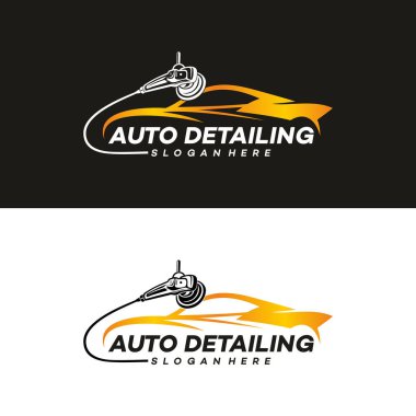 Klasik logo temizleme vektör şablonu çizimi