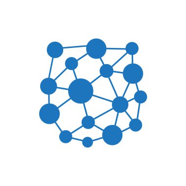 soyut çember logo tasarımı vektör çizimi