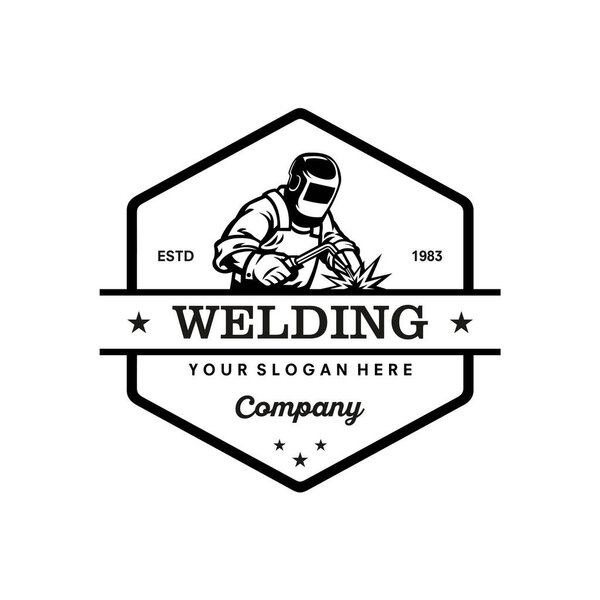 дизайн векторной иллюстрации логотипа сварки