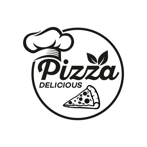 Pizza logosu vektör çizimi