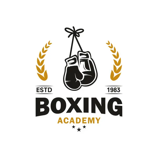 Boks logosu vektör şablonu çizim tasarımı