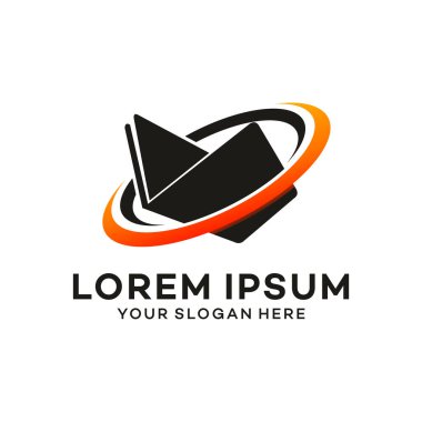 Kitap Öğrenme logo vektör şablonu çizim tasarımı