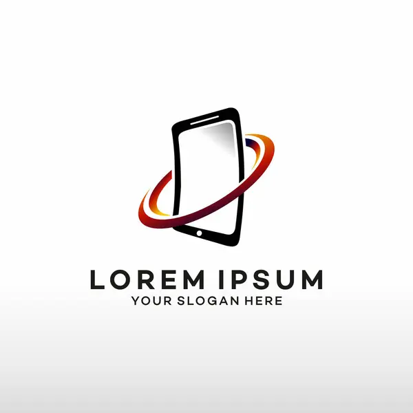 telefon simgesi logo vektör şablonu çizim tasarımı