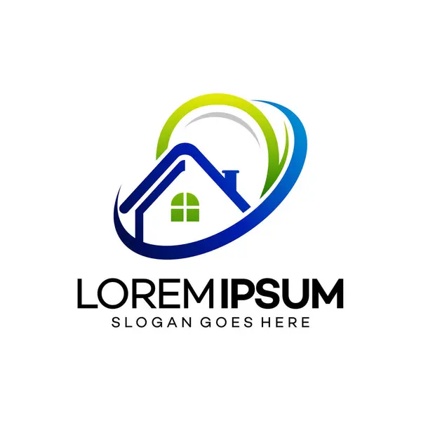 ev logo vektör şablonu illüstrasyon tasarımı