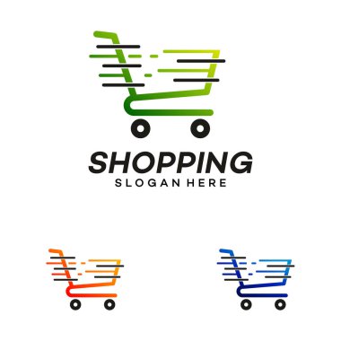 Alışveriş Mağazası logo vektör şablonu çizim tasarımı