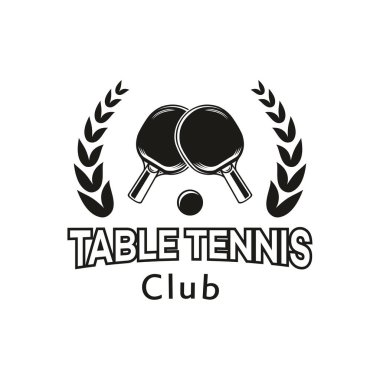 Turşu topu logosu tasarımı vektör çizimi