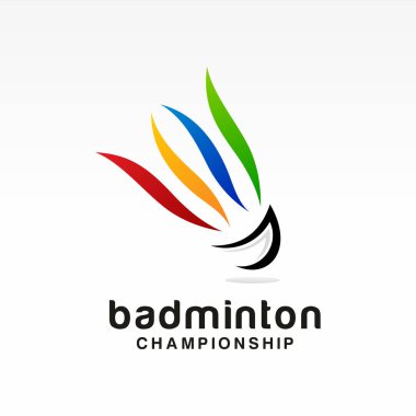 Soyut Swoosh, Spor logosu ve Badminton Şampiyonası logosuna sahip Shuttlecock simgesi